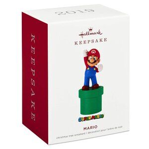 New! Super Mario Bros. Hallmark Keepsake Christmas Ornament 2019 Nintendo Game